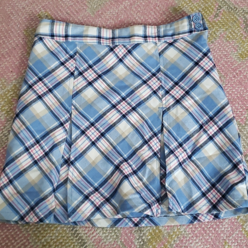 Pleated mini skirt
